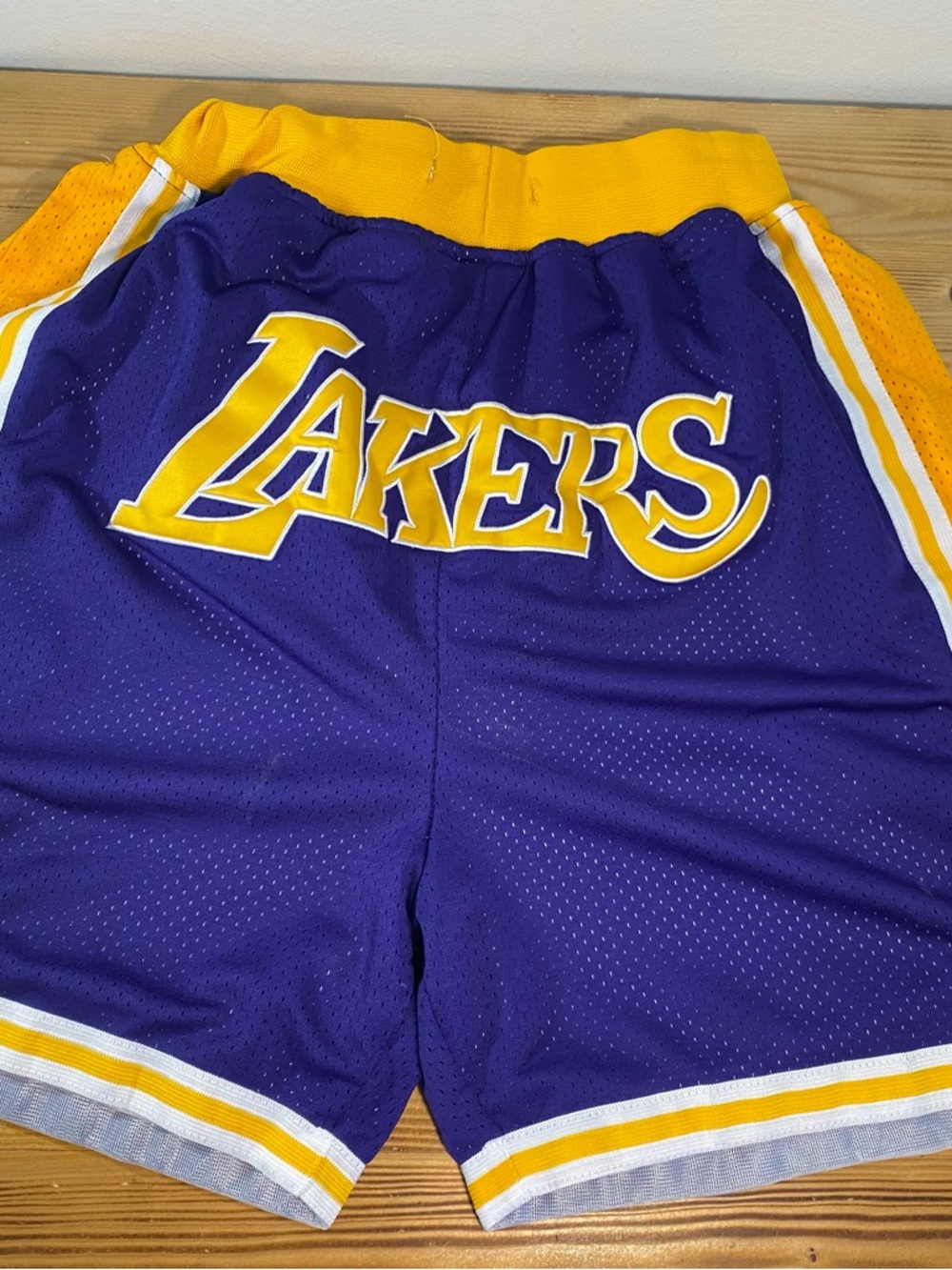 Los Angeles Lakers Purple & Gold Basketball Shorts